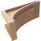 Ekena Millwork 5"W x 10"D x 5"H Wide Viola Rough Cedar Woodgrain TimberThane Corbel, Primed Tan CORUR05X10X05VIORCPR - alternate 4